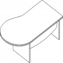 Стол для руководителя Л.У-21 Орех_9