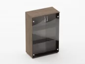 Шкаф средний со стеклом Glassy 6.12.151 Дуб Верцаска_15