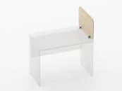 Экран разделительный прямой Glassy 5.14.06 Дуб молочный_7