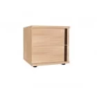 Тумба прикроватная BAUHAUS 6 Дуб Сонома/Орех шоколадный (спальня)_1