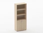 Шкаф высокий полуоткрытый Glassy 6.19.121 Дуб сантана светлый_21