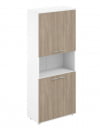 Шкаф высокий с нишей Sigma SG.841.WH.OD.OD Белый Дуб темный_64