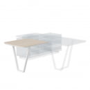 Брифинг-приставка Line СФ-573409.1 Дуб серый Белый_0