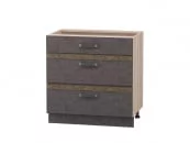 Стол с 3 ящиками (система Hettich) Бруклин 101.92 Дуб Кронберг/Лагода/Антрацит_15