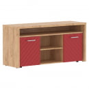 Тумба с фригобаром Torr LUX TLTF-3D Дуб Бофорд Красный_1