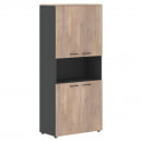 Шкаф с 2-мя комплектами глухих малых дверей JAY JHC 85.4 Дуб Каньон Антрацит_5