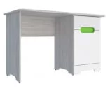 Стол Палермо-3 Юниор Ясень шимо светлый Белый глянец_0