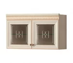 Шкаф навесной Марлен 480 Кремовый белый Патина_6