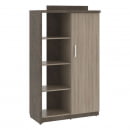 Шкаф/Гардероб с глухой дверью правый WOOD&STONE СФ-534172 Бетон Чикаго темный Дрифтвуд_1