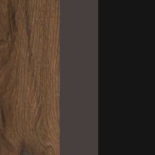 Дуб Денвер темный/Мокко/Черный