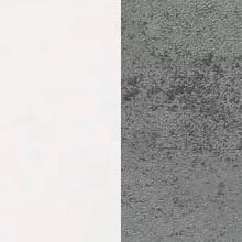 Белый Шпон/Бетон Темный