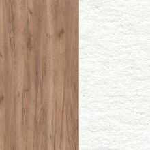 Дуб Табак/Белый металл