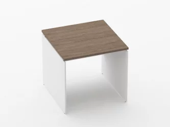 Стол прямой Дека ЛДСП каркас 75.08.08 Дуб Верцаска/Белый / Deka