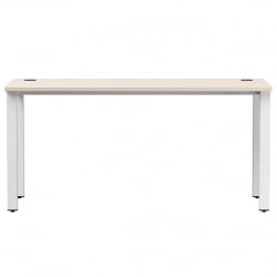 Стол прямой на металлокаркасе, опоры 45 гр Еверпроф ЕВО 254С004 Кашемир Белый / Everprof EVO 254S004