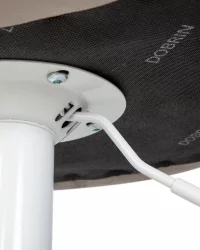 Барный стул ДОБРИН ТАИЛОР ВХИТЕ Серый велюр МДЖ9-75 / DOBRIN TAILOR WHITE MJ9-75