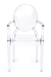 Кресло МЕДЭЛИОН (мод. 922) пластик, 56,5*53,2*92,5см, бесцветный / MEDALION (mod.