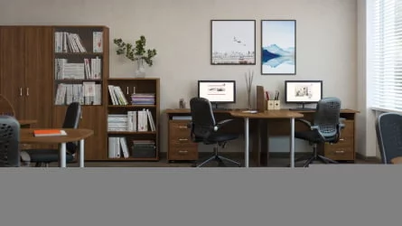 Тумба подкатная с 3 ящиками ТРД29630303 Орех / TRD29630303