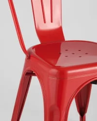 Стул ТОЛИКС с высокой спинкой Красный глянцевый / TOLIX