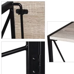 Стол на металлокаркасе БРАБИКС ЛОФТ CД-002 Дуб антик / BRABIX LOFT CD-002