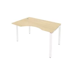 Стол письменный МЕТАЛ СЙСТЕМ Б.СА-2 Л Акация/Белый / METAL SYSTEM