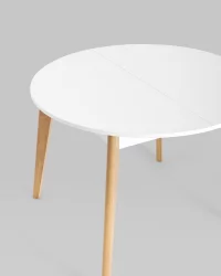 Стол раздвижной Рондо 100-135 Бук/белый / Rondo