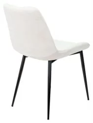 Стул для кухни Бюрократ КФ-6 Молочный Велвет 20 / KF-6 Velvet