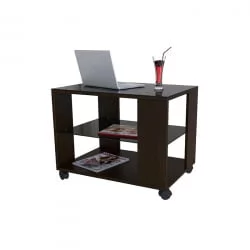 Прямоугольный стол БеаутйСтйле 5 Венге/стекло черное / BeautyStyle