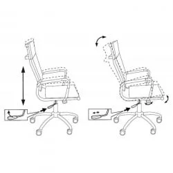 Кресло руководителя Бюрократ CХ-993/блаcк / CH-993/black