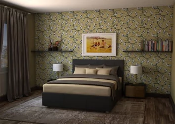 Кровать с мягким изголовьем Черный