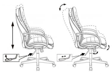 Кресло руководителя Бюрократ Т-9950ПЛ Черный / T-9950PL