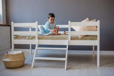 Кровать детская РооРоом ВК-99 Белая / RooRoom VK-99