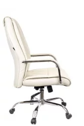 Кресло для руководителя Еверпроф Кент ТМ Экокожа Кремовый / Everprof Kent TM