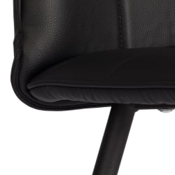 Металлический стул Бари LT, экокожа, черная, 41х55х89 см / Bari