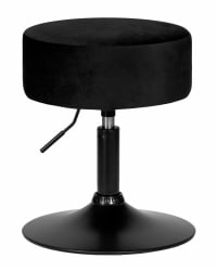 Пуф ДОБРИН ДЭННИ БЛАCК (черный велюр (МДЖ9-101)) / DOBRIN DANNY BLACK (MJ9-101))