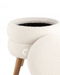 Пуф с ящиком Винни С Тедди белый / S