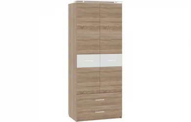 Шкаф (штанга+полки) Импульс СН16.03 Дуб сонома/белый глянец / SN16.03