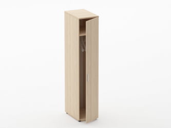 Шкаф для одежды узкий Глассй 6.19.30Пр Дуб молочный / Glassy