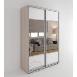 Шкаф-купе Акцент-Дуэт КВ 1400х600 Ясень шимо светлый