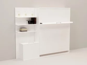 Откидная кровать с полкой Смарт 1 К 1400+П левая Венге