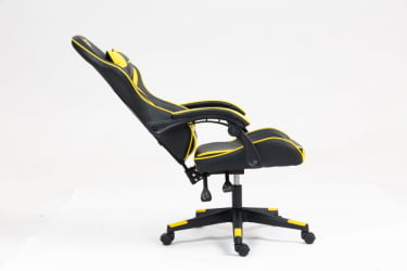 Кресло спортивное ТопЧаирс Шадов черно-желтый / TopChairs Shadow