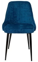 Стул для кухни Бюрократ КФ-5 Синий Велвет 29 / KF-5 Velvet