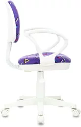 Кресло детское Бюрократ КД-3/ВХ/АРМ/СТИCК-ВИ / KD-3/WH/ARM/STICK-VI
