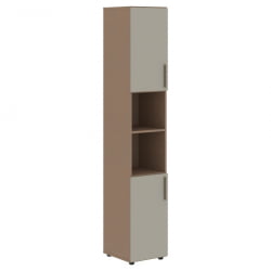 Шкаф-колонка с глухими малыми дверьми (левый) ВЕЛИОН ВХCС 40.4 Л Аметист Кобра / VELION VHCS L