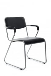 Кресло Никс Плус РCХ ОМКЛ-03 Черный/Металл окрашенный Хром / Nix Plus RCH OMKL-03