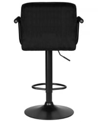 Стул барный ДОБРИН КРУГЕР АРМ БЛАCК (черный вельвет (ЛАР-Е2041-52)) 2 шт / DOBRIN KRUGER ARM BLACK (LAR-E2041-52))
