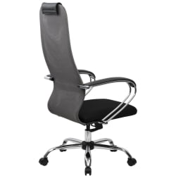Кресло руководителя БРАБИКС ПРЕМИУМ Ултимате ЕКС-800 хром Черное/серое / BRABIX PREMIUM Ultimate EX-800