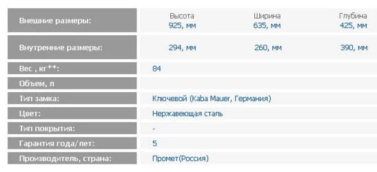 Депозитная ячейка ДБ-6С / DB-6S