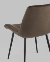 Стул Остин велюр Темно-коричневый