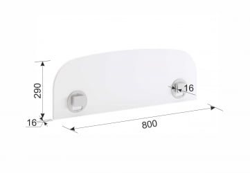 Бортик для деткой кровати КСЙЗ-123 белый / XYZ-123