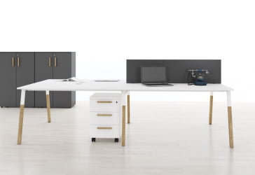 Экран для рабочих станций Форта ФВБП 1535 Белый премиум / Forta FWBP